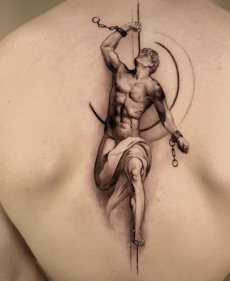 Eros Tattoo, David Tattoo, Greek God Tattoo, Design Stencils, Gay Tattoo, Greek Mythology Tattoos, God Tattoos, Mythology Tattoos, Greek And Roman Mythology