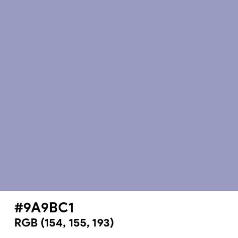 Sweet Lavender color hex code is #9A9BC1 Lavender Color Code, Lavender Color Palette, Paint For Kitchen Walls, Split Complementary Colors, Rgb Color Wheel, Hex Color, Rainbow Palette, Web Colors, Kitchen Wall Colors