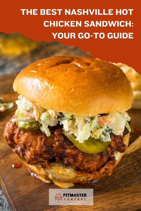 All you need to know about making the best Nashville hot chicken sandwich at home! #NashvilleHotChicken #SandwichRecipe #HomemadeGoodness Best Hot Chicken Sandwiches, Nashville Hot Sandwich, Home Made Chicken Sandwich Recipes, Nashville Chicken Sandwich, Nashville Hot Chicken Sandwich Recipe, Nashville Hot Chicken Sandwich, Nashville Hot Chicken Recipe, Hot Chicken Recipe, Nashville Chicken