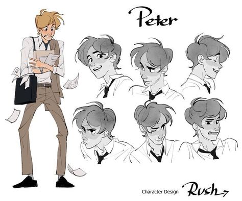 Disney Art Style, رسم كاريكاتير, 캐릭터 드로잉, Drawing Expressions, Art Style Inspo, Arte Sketchbook, Character Design Animation, Male Character, Character Sheet