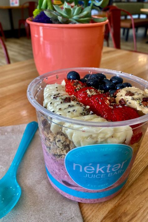 Another delicious and healthy treat from Nekter Juice Bar! If you have one of these around you, go try them. #healthy #nutrition #delicious #lifestyle #selfcare Protein Power Bowl, Nekter Juice Bar, Juice Bars, Power Bowl, Protein Power, Healthy Treat, Clean Eating Tips, Juice Cleanse, Juice Bar