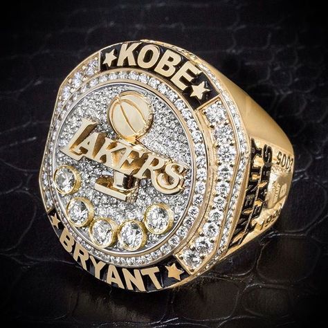 Kobe Bryant Artwork, Lakers Championship Rings, Nba Rings, Jeanie Buss, Lakers Championships, Kobe & Gigi, Lakers Basketball, Championship Rings, Black Mamba