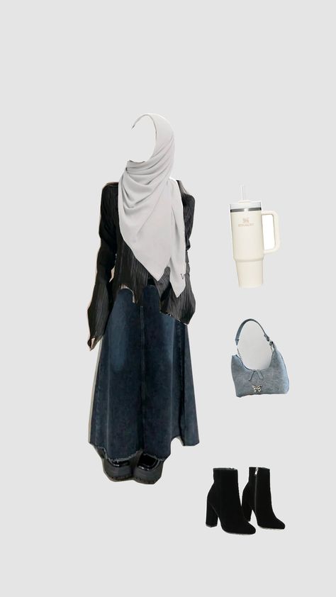 outfits for hijabis !! #flowy #hijabis #outfits #shuffle #y2k #grunge #flowyhijab Outfits Shuffle, Hijabi Outfit, Y2k Outfits, Y2k Grunge, Pins, Quick Saves