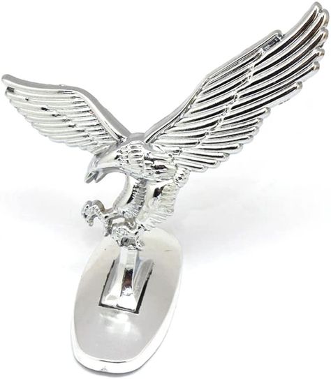 Amazon.com: CYNDIE 3D Emblem Car Logo Front Hood Ornament Car Cover Chrome Eagle Badge for Auto Car : Automotive Eagle Decor, Car Hood Ornaments, Silver Car, Car Badges, Eagle Brand, Fountain Pump, Car Logo, Hood Ornaments, Car Cover