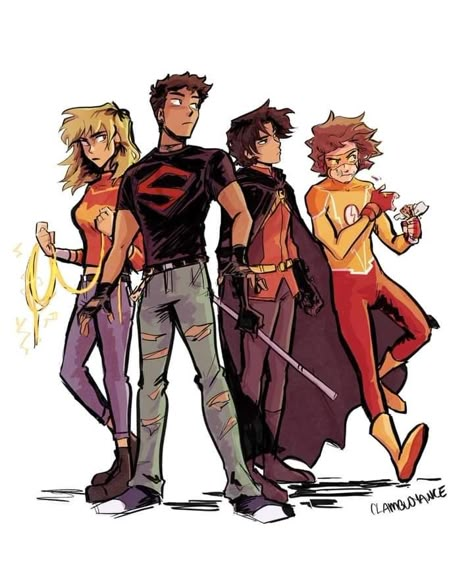 Superboy Young Justice, Young Justice Comic, Core Four, Dc Fanart, Batman Funny, Dc Comics Superheroes, Dc Comics Artwork, Dc Memes, Tim Drake