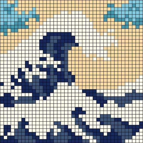 Simple Cute Pixel Art, Big Alpha Patterns, Pixel Pattern Crochet, Easy Tapestry Crochet Patterns, Pixel Crochet Pattern, Crochet Pixel Pattern, Pixel Grid Ideas, Crochet Pixel Grid, Pixel Grid