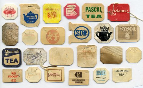 vintage teabags Funny Commercial Ads, Tea Tag, Tea Labels, Funny Commercials, Miss Moss, Tea Art, Brewing Tea, Tea Collection, Tea Bags