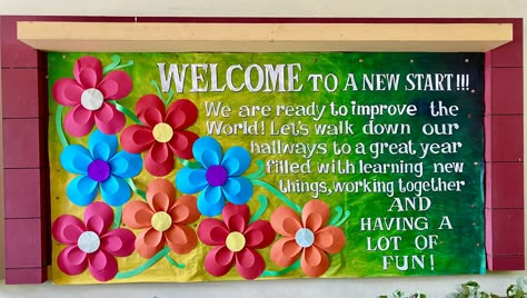 New Session Welcome Board For School, Classroom Charter, School Display Board, Soft Board Ideas, Unique Bulletin Board Ideas, Class Board Decoration, Welcome Bulletin Board, Soft Board Decoration, Display Boards For School