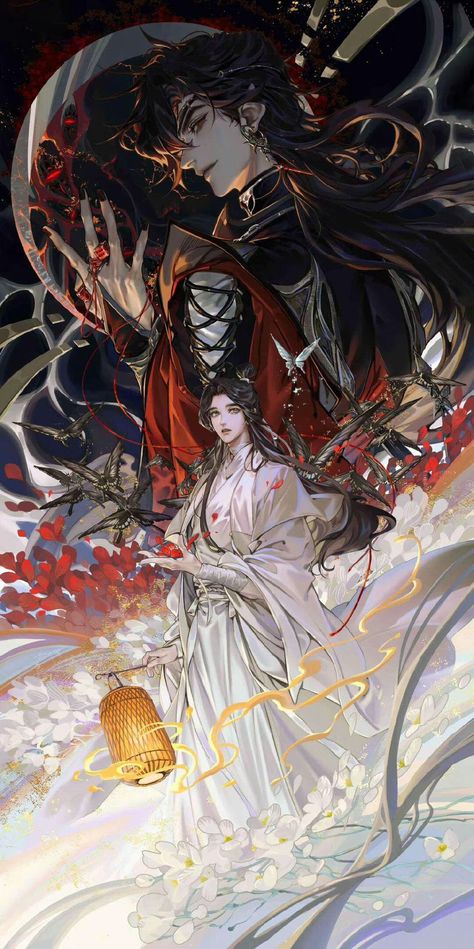 TGCF Wallpaper. Heaven Official's Blessing Demon Book, Ghost City, Heaven's Official Blessing, Image Boards, Chinese Art, Anime Images, New Art, Anime Wallpaper, Anime Boy