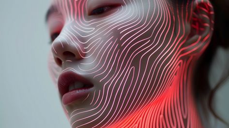 Futuristic Contours: A Portrait of Digital Elegance Portrait Surrealism, Futuristic Elegance, Speculative Design, Fusion Art, Skin Line, Powerful Images, Futuristic Art, Face Recognition, Futuristic Cars