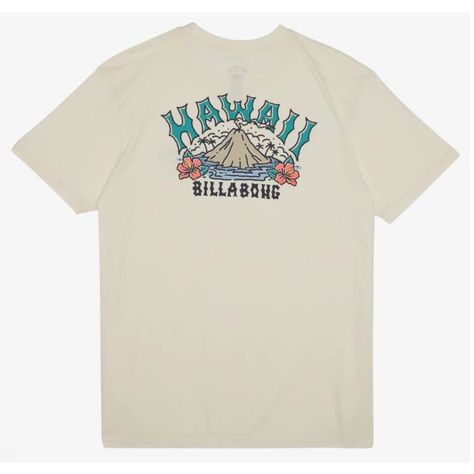 Celebrate The Style Of The Aloha State With Billabong's Arch Hawaii T-Shirt. Made With Medium-Weight Cotton, This Classic Crew Tee Features A Heat-Seal Neck Label And Hi Chest Graphics. * Billabong Men's Premium Tee * Front And Rear Graphic Print * Billabong Woven Label On Left Side Seam * Short Sleeve * Pre-Shrunk * Interior Printed Neck Label * Regular Fit * 100% Cotton * Mpn Abyzt02371 * Color Off White Beach Graphic Tshirt, White Billabong Shirt, Hawaiian T Shirt, Billabong Shirts, Billabong Shirts Graphic Tees, Retro Short Sleeve T-shirt For Surfing, Salt Rock, Fun Short Sleeve Surfing T-shirt, Billabong Shorts