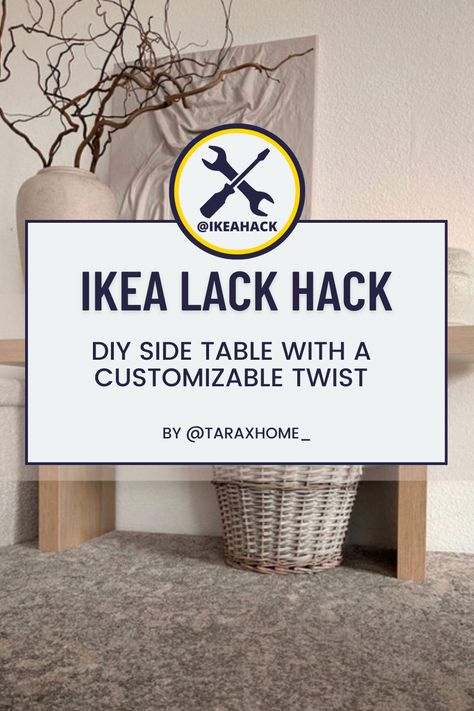 Ikea Lack Shelf, Ikea Lack Hack, Lack Hack, Lack Shelves, Lack Shelf, Ikea Lack Shelves, Ikea Lack Table, Lack Table, Diy Side Table