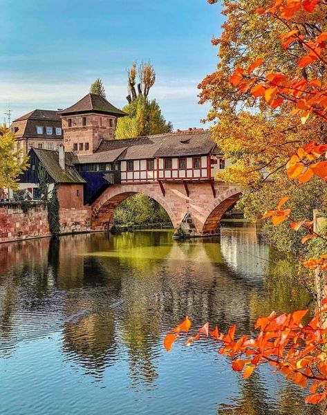 Germany Vacation, Nuremberg Germany, Watercolor Architecture, Architecture Home, Bavaria Germany, Favorite Season, City Aesthetic, Nature Beautiful, Places Around The World