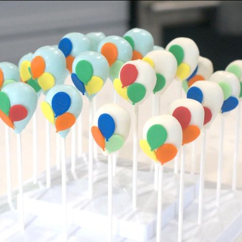 Balloon Cake Pops, Up Pixar, Up The Movie, Hot Air Balloon Design, Gender Reveal Themes, Disney Pixar Up, Disney Up, Up Theme, Half Birthday