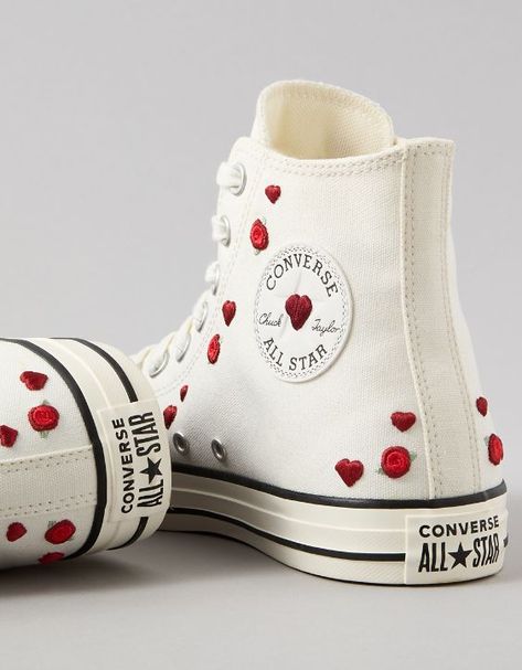 Take a bite out of spring style with embroidered cherries on the premium Chuck 70. Embroidered Cherries, Tenis Converse, Basic Shoes, Alt Style, Chuck 70, Spring Style, Chucks Converse, Chuck Taylor, Chuck Taylors