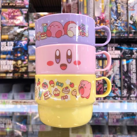 #kirby #kawaii #pastel #aesthetic #nintendo #video games #merch Kirby Mug, Kirby Merchandise, Kirby Merch, Nintendo Merch, Kirby Aesthetic, Aesthetic Nintendo, Kawaii Merch, Kawaii Pastel Aesthetic, Gaming Merchandise