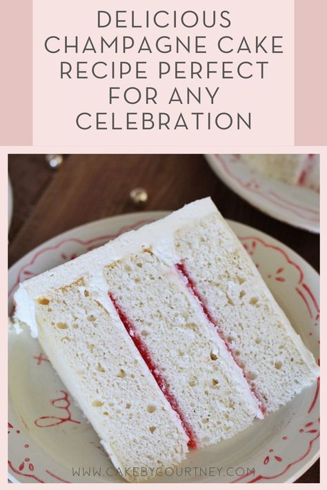 Strawberry Champagne Wedding Cake, Champagne Cake Recipe With Box Cake, New Year’s Eve Birthday Cake, New Years Cake Recipes, New Year’s Eve Cake Ideas, New Year’s Eve Cake, Raspberry Champagne Cake, Boozy Snacks, Champagne Birthday Cake