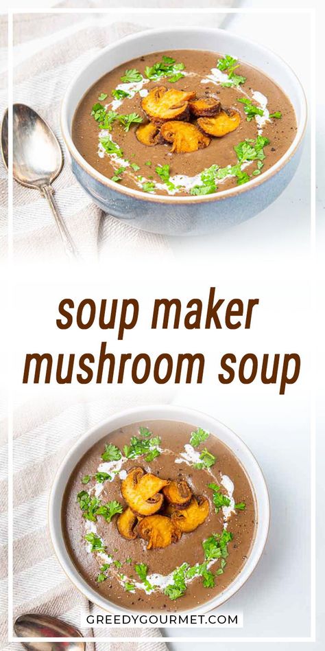 Philips Soup Maker Recipes, Soupmaker Recipe, Mushroom Potato Soup, 30 Minute Meals Chicken, Soup Mushroom, Family Soup, Soup Maker Recipes, Food Planning, Starter Recipes