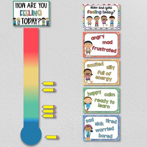 Life Skills Lessons, Miss D, Class Decoration, Classroom Design, Classroom Displays, Feelings And Emotions, Check In, Classroom Management, Life Skills