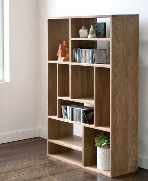 Ethnicraft Furniture, Small Bookcase, Book Rack, Bookcase Decor, Home Furnishing Stores, Regal Design, Office Furniture Design, Wood Book, Wood Bookcase