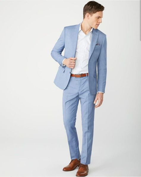 Levi Sitting, Beach Wedding Suit, Wedding Suit Men, Wedding Suit Groom, Beach Wedding Suits, Suit Measurements, Light Blue Suit, Suit Groom, Blue Suit Men