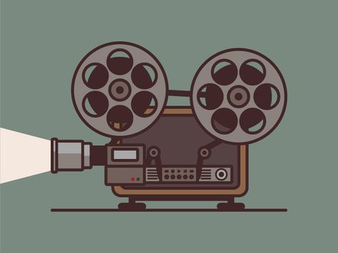 Exercise1_gif Projector Illustration, Camera Animation, Animated Camera Aesthetic, Camera Gif Aesthetic, Video Camera Illustration, Film Reel Illustration, Movie Special Effects, Vintage Film Projector, Film Projector