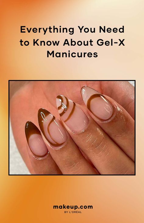 Everything You Need to Know About Gel-X Manicures Gel X Vs Acrylic, Gel X Fill, Uv Gel Nails Designs, Gelx Apres Nail Designs, Apres Gel X Nails, Structured Gel Manicure, Gel Manicure Designs, Acrylics Nails, Types Of Manicures