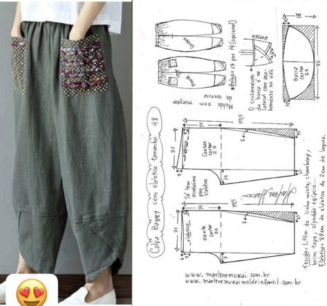 Ballon Pants Pattern, Clothing Pattern Design, Pirate Outfit, Patchwork Clothes, Sewing Pants, Sewing School, Sewing Fabrics, Blouse Pattern Sewing, Blouse Pattern