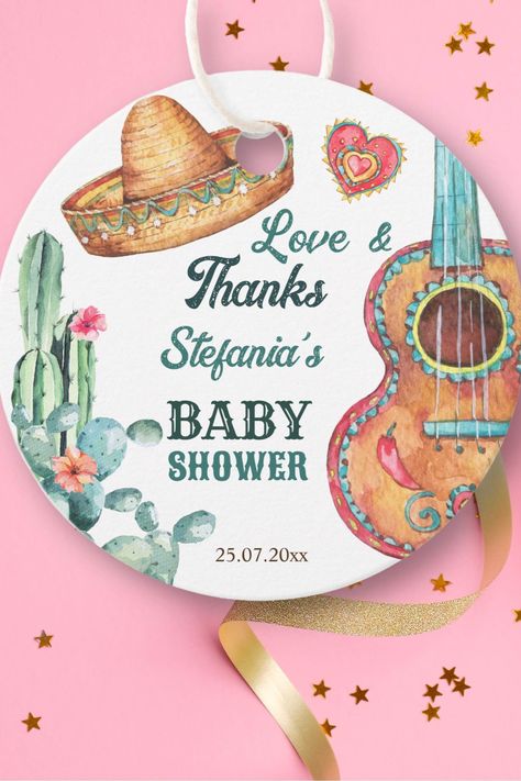 Mexican fiesta little muchacho baby shower favor tags Mexican Theme Baby Shower, Mexican Themed Weddings, Cake Favors, Mexican Theme, Baby Shower Favor, Baby Shower Thank You, Wedding Party Favors, Baby Shower Favors, Themed Party