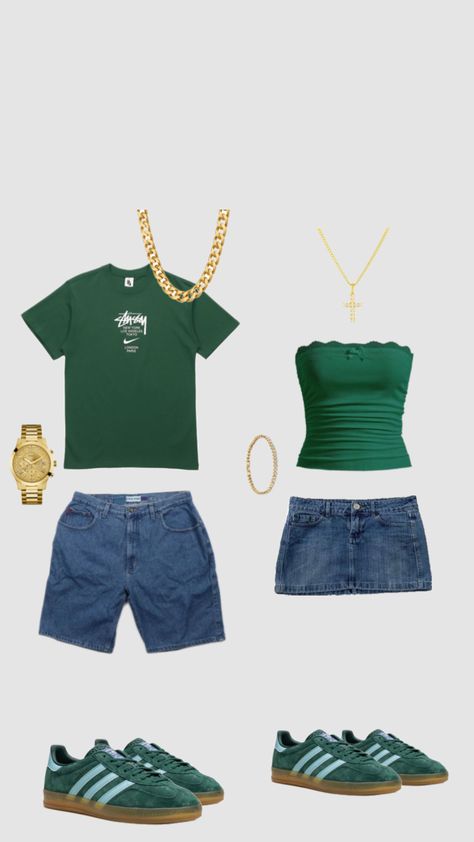 #vibes #green #couple #cute Concert Outfit Chromokopia, Tyler The Creator Chromakopia Tour Outfits, Tyler The Creator Concert Outfit Ideas Women, Call Me If You Get Lost Outfit Ideas, Tyler Creator Outfits, Tyler The Creator Tour Outfits, Tyler The Creator Outfits Concert Chromakopia, Chromakopia Outfit Inspired, Tyler Concert Outfit