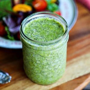 3-Ingredient Pesto Vinaigrette Recipe Pesto Vinaigrette Dressing, Salad Dressing Recipes Vinaigrette, Pesto Vinaigrette, Pesto Dressing, Parmesan Crisps, Vinaigrette Recipe, Filling Food, Vinaigrette Recipes, Vinaigrette Dressing