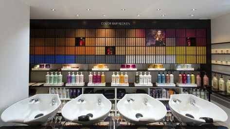 Color Bar Idea Color Bar Salon Ideas, Parlour Room, Salon Color Bar, Salon Decorating, Parlor Room, Hair Salon Design, Hair Salon Interior, Beauty Salon Interior, Beauty Salon Decor