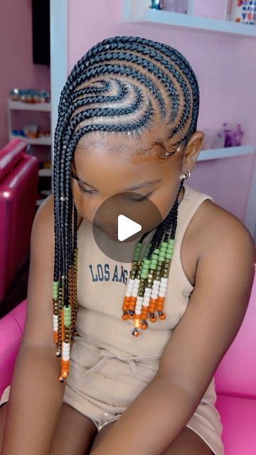 Colour Braids For Kids, Toddler Individual Braids, Braid In Hair Extensions Kids, Kids Lemonade Braids, Kids Box Braids Styles Children, Jumbo Box Braids Kids, Purple Braids For Kids, Amber Fillerup Braids, Hair Braider