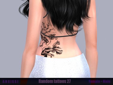 The Sims Resource - Random tattoos 27 Random Tattoos, Sims 4 Tattoos, The Sims 4 Pc, 4 Tattoo, Sims 4 Downloads, Sims 4 Cas, Sims Community, Female Tattoo, Ts4 Cc