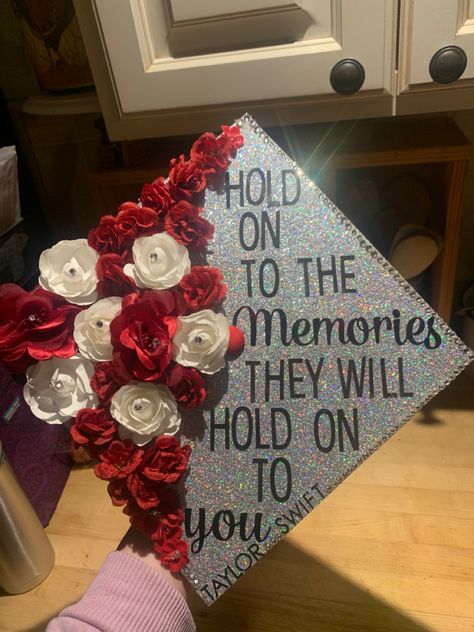 Short Graduation Cap Quotes, Taylor Swift Lyrics Grad Cap, Song Lyric Graduation Cap Ideas, Long Live Taylor Swift Graduation Cap, Vienna Billy Joel Grad Cap, Taylor Swift Cap And Gown, Diy Graduation Cap Designs, Reputation Graduation Cap, College Grad Cap Ideas Taylor Swift