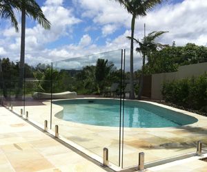 Good contact for frameless pool fence $299 per m installed Fibreglass Pool, Glass Fencing, Shower Hardware, Glass Pool Fencing, Home Fencing, Pool Fencing, Country Fences, Glass Fence, Green Fence