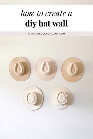 Hat Storage Ideas Wall, Decorating With Hats On Wall, Bedroom Hat Wall, Womens Hat Hanger, Hat Hook, How To Hang Hats On Wall, Hat Hooks Wall Decor, How To Store Hats, Hat Wall