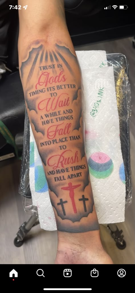 Pappadeaux Recipe, Cloud Tattoo Sleeve, Memorial Tattoo Ideas, Arm Tattoos For Guys Forearm, Forearm Tattoo Quotes, Half Sleeve Tattoos Forearm, Hard Tattoos, Verse Tattoos, Half Sleeve Tattoos Drawings