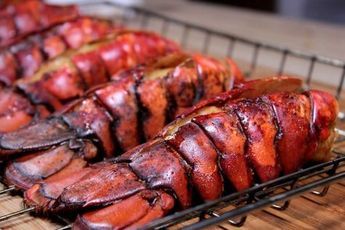 Smoked lobster tails might just be the easiest and the most tasty thing you have ever done on your smoker and it is a perfect Christmas or anytime meal. Smoked Lobster Tail Recipe, Smoked Lobster, Dehydrated Recipes, Smoker Recipes Electric, Smoker Bbq, Lobster Recipes Tail, Grilled Lobster, Pellet Smoker, Smoker Cooking