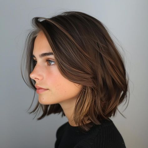 Makkelijke en Modieuze Kapsels voor Halflang Haar 2024 Grow Out, Short Cuts, Winter 2024, Beauty Salon, Hair Cuts, My Style, Van, Hair Styles, Hair