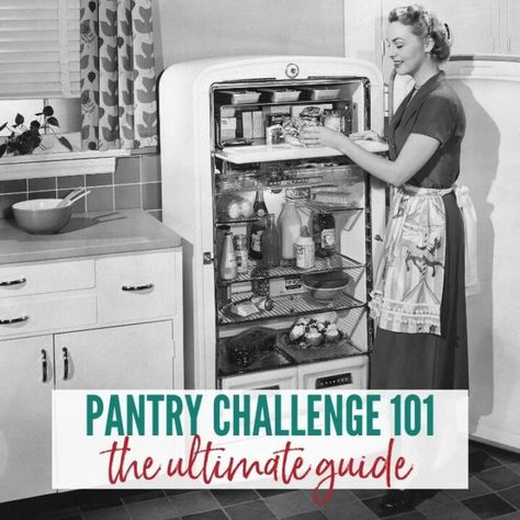 Ever wondered what the buzz is about with the eat from the pantry challenge but don't know how to start? I'm sharing my tried & true tips to help you have a successful no spend challenge. #pantrychallenge #savemoney #areinventedmom Shelf Cooking, Bulk Food Storage, Pantry Freezer, Kitchen Inventory, Pantry Challenge, Pantry Meals, Pantry Inventory, Cooking Challenge, List Challenges