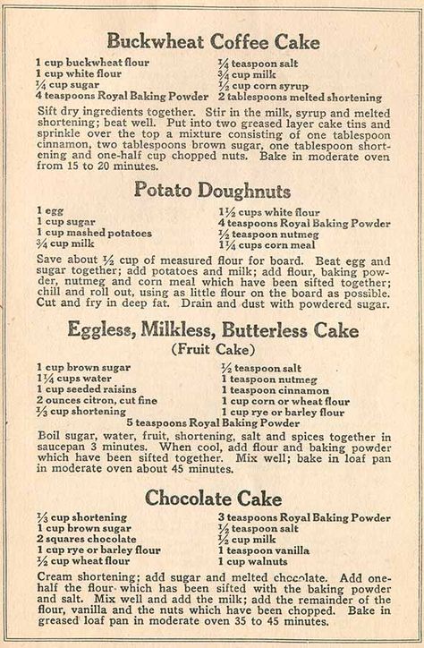 Egg free, Milk free Cake Wartime Recipes, Cottagecore Recipes, Week Recipes, Old Time Recipes, Recipes Vintage, Handwritten Recipes, Vintage Cooking, Grandmas Recipes, Old Fashioned Recipes