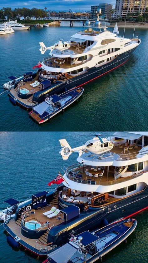 Luxury Yacht Party, Billionaire Yacht, Most Expensive Yacht, Expensive Yachts, Life In North Korea, Luxury Yacht Interior, Big Boats, Luxury Helicopter, Big Yachts