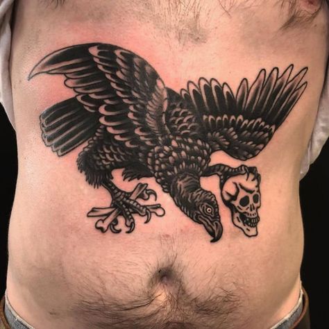 10 Best Vulture Tattoo Ideas You Have To See To Believe! | Outsons | Men's Fashion Tips And Style Guides Bearded Vulture Tattoo, Black Vulture Tattoo, Vulture Chest Tattoo, Large Bird Tattoo, Turkey Vulture Tattoo, Bird Tattoo Leg, Vulture Tattoo Design, Buzzard Tattoo, Condor Tattoo