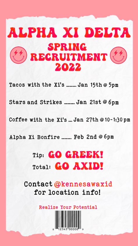 Sorority Cob Graphic, Sorority Recruitment Flyer, Cob Ideas Recruitment, Recruitment Event Ideas, Sorority Instagram Feed, Sorority Social Media, Sorority Recruitment Graphics, Recruitment Flyer, Sorority Instagram