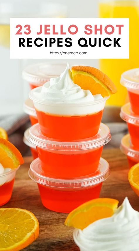 Get the party started with 23 quick jello shot recipes that are perfect for any occasion! Fast to prepare and full of flavor—visit our site for these delightful treats! 🍹🎉✨ Autumn Jello Shots, Red Jello Shots Recipe, Yummy Jello Shots Recipes, Simple Jello Shots, Tito’s Jello Shots, Jello Shots With Rum Recipe, Basic Jello Shot Recipe, Jello Shot Recipes Rum, Simple Jello Shot Recipe