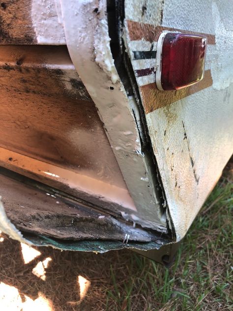 Camper Siding Ideas, Pop Up Camper Roof Repair, Pop Up Camper Canvas Repair, Rv Repair Exterior, Camper Rebuild, Small Travel Trailer Remodel, Small Travel Trailer, Camper Restoration, Popup Camper Remodel