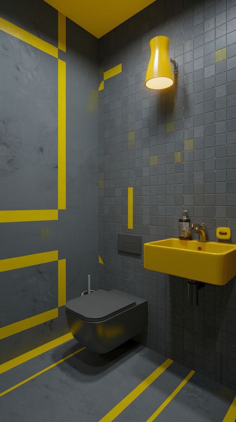 Here is a possible product description:

Elevate your bathroom's style with this vibrant Yellow and Gray Bathroom Decor, featuring a harmonious blend of bright and soothing hues. Its modern design adds a pop of color and texture, creating a refreshing oasis that's both stylish and serene. Perfect for adding a splash of personality to your bathroom, this decor piece is sure to brighten up your daily routine.yellow
#and
#gray
#bathroom
#decor
#ideas Gray Bathroom Decor Ideas, Grey Bath, Gray Bathroom Decor, Grey Baths, Gray Bathroom, Grey Bathrooms, Yellow Grey, Bathroom Decor Ideas, Bathroom Style