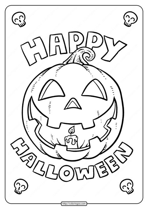 Happy Halloween Coloring Pages. #free #printables #happyhalloween #pumpkin #coloring #drawing #coloringpages #halloween Halloween Pumpkin Coloring Pages, Halloween Coloring Pages Printable, Moldes Halloween, Imprimibles Halloween, Free Halloween Coloring Pages, Halloween Coloring Sheets, Halloween Worksheets, Pumpkin Coloring Pages, Halloween Preschool