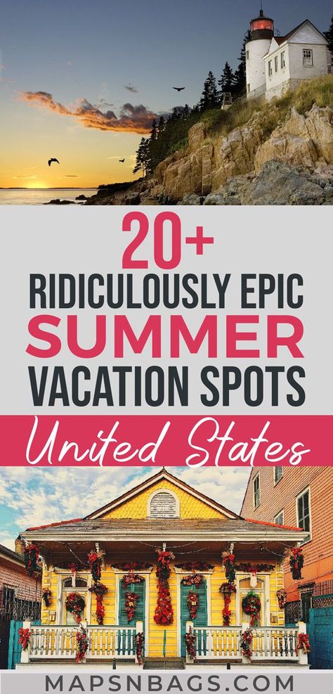 Summer Vacation Ideas In The Us, East Coast Summer Vacation, Couples Weekend Getaway Ideas, Adventures With Kids, Best Summer Vacations, Weekend Getaways For Couples, Best Island Vacation, Summer Travel Destinations, Vacations In The Us